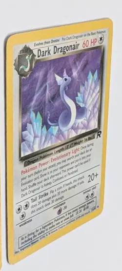 Dark Dragonair Team Rocket 33/82 LP WOTC Vintage Pokemon Card - Image 3