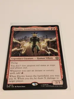 (4x) Electro, Assaulting Battery Rare: Spider-Man MTG (NM) - Image 1
