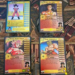 Score Dragon Ball Z CCG Lot of 4 Gold Foil Promo Cards - Image 1