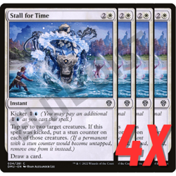 MTG Stall for Time (Dominaria United) 034/281 (NEAR MINT) (4X) - Image 1
