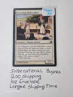 MTG Theros #34 Traveling Philosopher Card - Buy It Before My Destiny Shatters! - Image 1