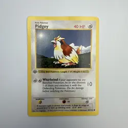 1999 1st Edition Pokemon Pidgey 57/102 Base Set Shadowless Card - Image 1