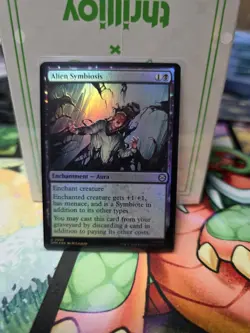 Alien Symbiosis - 50 - SPM - Foil - NM - MTG Magic the Gathering - Image 1