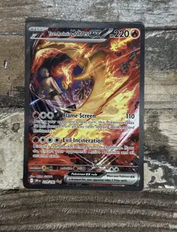 Pokemon TCG Team Rockets Moltres EX Card 229/182 Destined Rivals - Image 1
