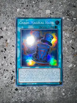 Yugioh TCG Chaos Magical Hats CORI-EN046 Super Rare 1st Edition EU NM-M - Image 3