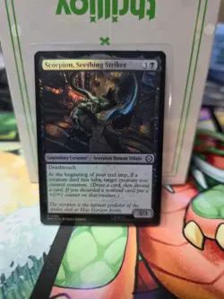 NM Foil Scorpion, Seething Striker, MTG, Marvel's Spider-Man, Magic, 64 - Image 1