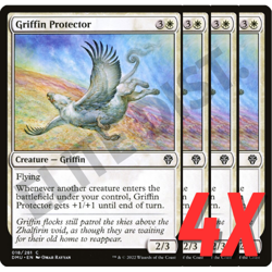 MTG Griffin Protector (Dominaria United) 018/281 (NEAR MINT) (4X) - Image 1