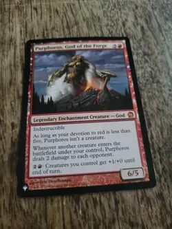 MTG Magic The Gathering Purphoros, God Of The Forge Mint Theros English - Image 1