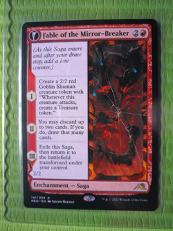 Fable Of the Mirror-Breaker 141 MTG Kamigawa Neon Dynasty Regular Rare - Image 1