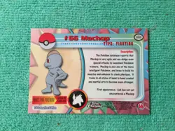 2000 TOPPS Chrome POKEMON Series 1-MACHOP NM MINT - Image 3
