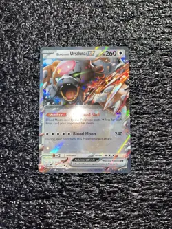 Pokemon Bloodmoon Ursaluna ex 141/167 Twilight Masquerade Double Rare NM - Image 1