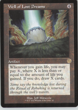 Well of Lost Dreams The Brothers' War: Retro Frame Artifacts NM - Image 1