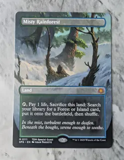 Misty Rainforest (Borderless) Mythic MTG SPG Special Guest TDM | Fetch Land | NM - Image 1