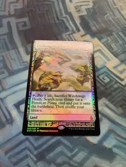 MTG Foil Windswept Heath EX/LP- Zendikar Expeditions - Image 2