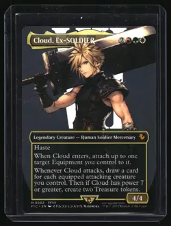 Commander: FINAL FANTASY #202 Cloud, Ex-SOLDIER (Borderless) - Image 1
