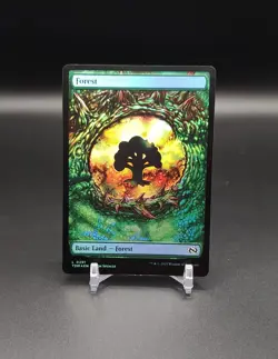 MTG Forest #291 | Tarkir: Dragonstorm | Foil Land | NM - Image 1