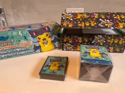 EMPTY Pokemon Center Mega Charizard X Poncho Pikachu Box NO PACKS/PROMOS - Image 1