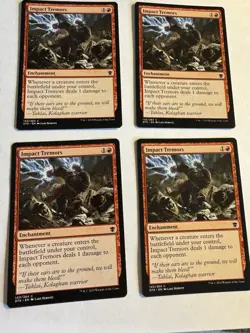 X4 Impact Tremors 140 C DTK Dragons Of Tarkir MTG Magic The Gathering 4X Playset - Image 1