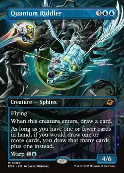 [1x] Quantum Riddler - Borderless Near Mint, English Edge of Eternities MTG Magi - Image 1