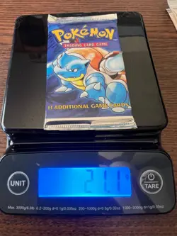 Sealed 1999 Pokemon Base Set Unlimited Booster Pack 21.1G HEAVY WOTC Make Offer - Image 1