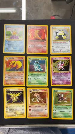 Vintage Pokemon Card Lot 1st Edition Squirtle Holo Flareon Snorlax Typhlosion - Image 1