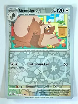 Greedent 132/159 Reverse Holo Journey Together Pokemon - Pack Fresh Near Mint NM - Image 1