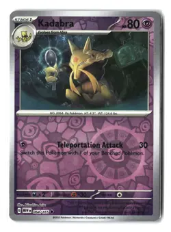 Pokemon Kadabra 064/165 Reverse Holo - Image 1