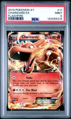 2014 POKEMON XY FLASHFIRE #11 CHARIZARD EX FLASHFIRE PSA 9 - Image 1