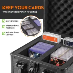 FunGuys Graded Card Storage Box for PSA and BGS Trading Cards - Pokemon, Sports, - Image 4