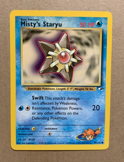 Misty's Staryu 90/132 Gym Heroes - Common Pokemon Card - NM/Mint - Image 1