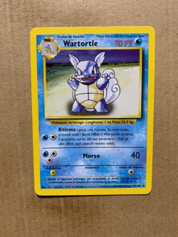 ITALIAN Wartortle 42/102 Base Set - Uncommon Pokemon Card - NM - Image 1