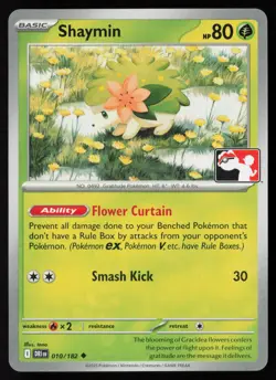 Pokemon TCG Shaymin - 010/182 Prize Pack Series 8 Non-Holo Pack Fresh - NM - Image 1