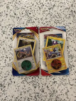Pokemon SWSH & Battle Styles Lot 2 Blister Pack Silvally Toxtricity Promo New - Image 1