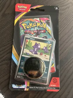 Chaos Rising Pokemon Blister Pack Sealed Toxel With Coin And Single Pack - Image 1