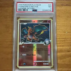 Charizard G 20/147 Reverse Holo Rare Pokemon 2009 Supreme Victors PSA 7 NM - Image 1