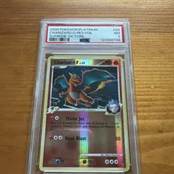 Charizard G 20/147 Reverse Holo Rare Pokemon 2009 Supreme Victors PSA 7 NM - Image 2