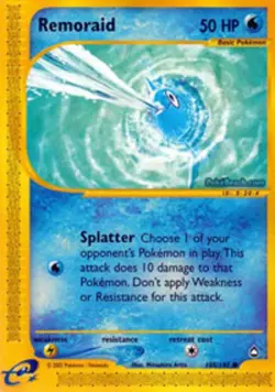 1x Remoraid - 105/147 - Common Moderately Played Pokemon G2 - Aquapolis - Image 1
