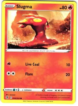 Slugma 34/264 Pokemon SWSH: Fusion Strike - Image 1