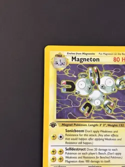 Wizards Pokemon TCG Magneton 11/62 Fossil Holo Rare 1st Edition HP80 English - Image 5