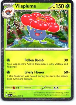 Vileplume (Cosmos) 003/094 Holo Miscellaneous Cards & Products Pokemon Holo NM - Image 1