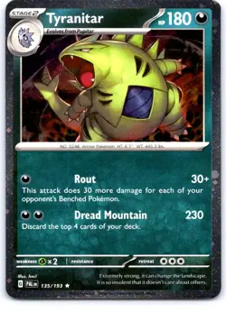 Tyranitar (Cosmo Foil) 135/193 Holo Miscellaneous Cards & Products Pokemon NM - Image 1