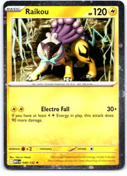 Raikou (Cosmos Holo) 048/132 Promo Miscellaneous Cards & Products Pokemon NM - Image 1