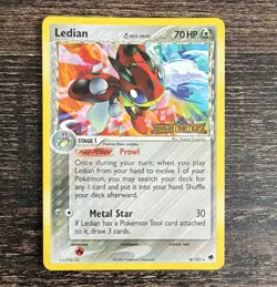 Nintendo Ledian Delta Species Dragon Frontiers 18/101 Reverse Holo Rare 70 HP - Image 1