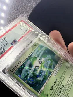 PSA 6 Celebi Ex Holo Secret Rare #117 Unseen Forces 2005 *SWIRL* English Pokemon - Image 3