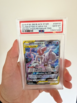 Mewtwo & Mew GX SM191 Full Art Black Star Promo PSA 10 GEM MINT 2019 Pokemon - Image 5