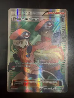 Pokemon Ranger 113/114 XY Steam Siege Ultra Rare Full Art Holo Supporter EN - Image 1