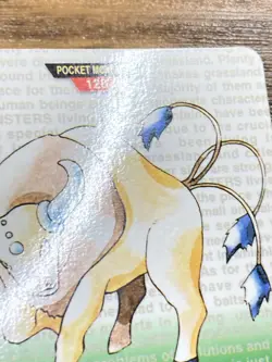 Pokemon Carddass Card Tauros No.128 Bandai Pocket Monsters Green ver. 1996 - Image 4