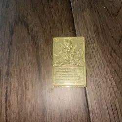 POKEMON Nintendo Vintage Gold Plated 1999 Vintage Burger King Card MEWTWO - Image 2