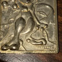POKEMON Nintendo Vintage Gold Plated 1999 Vintage Burger King Card MEWTWO - Image 4