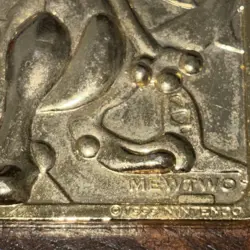 POKEMON Nintendo Vintage Gold Plated 1999 Vintage Burger King Card MEWTWO - Image 5